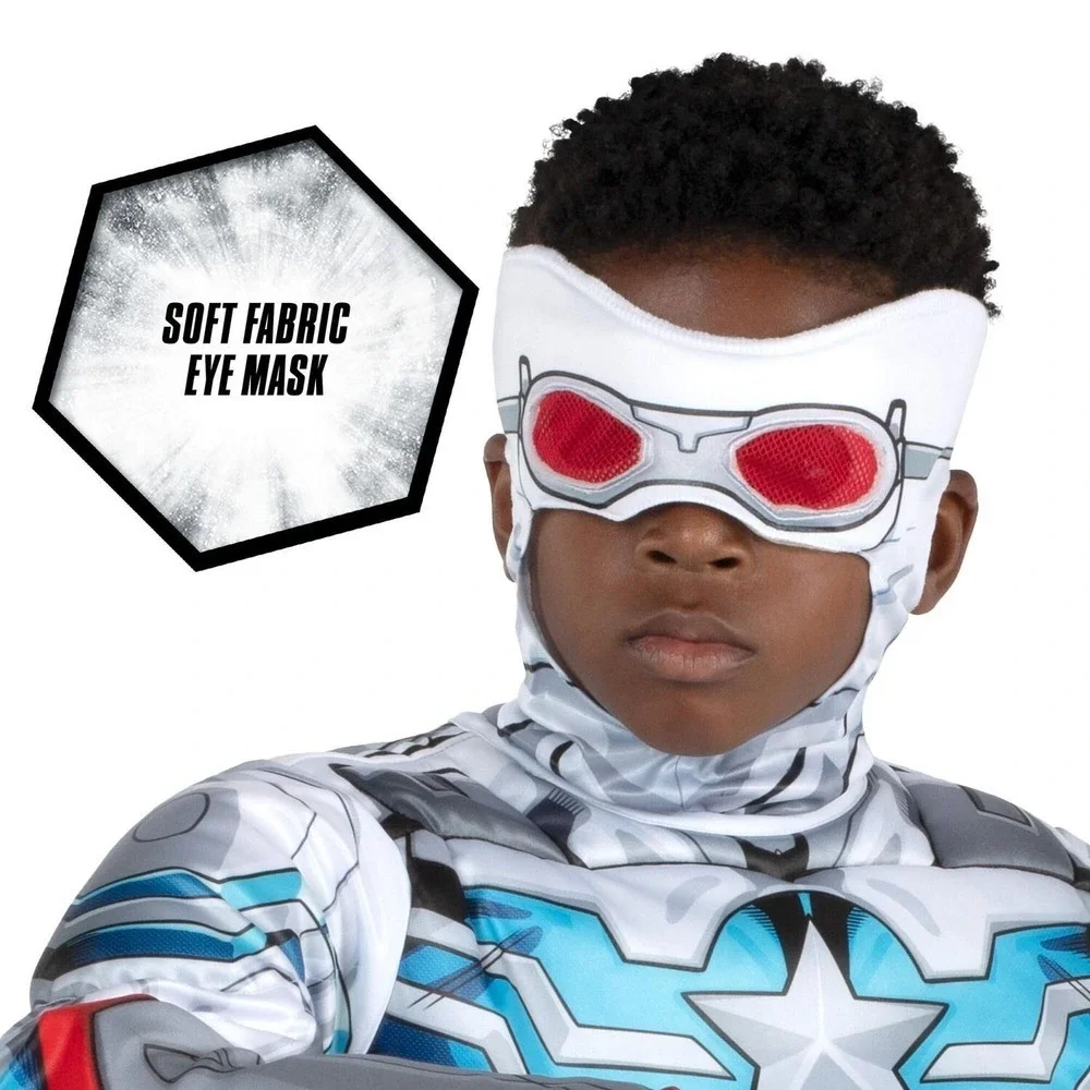 MARVEL Avengers Captain America Falcon Padded Jumpsuit Costume Child L 12-14 NEW